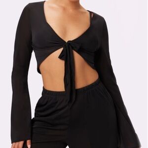 Parade Breeze Tie Top Silky Mesh Women size XL